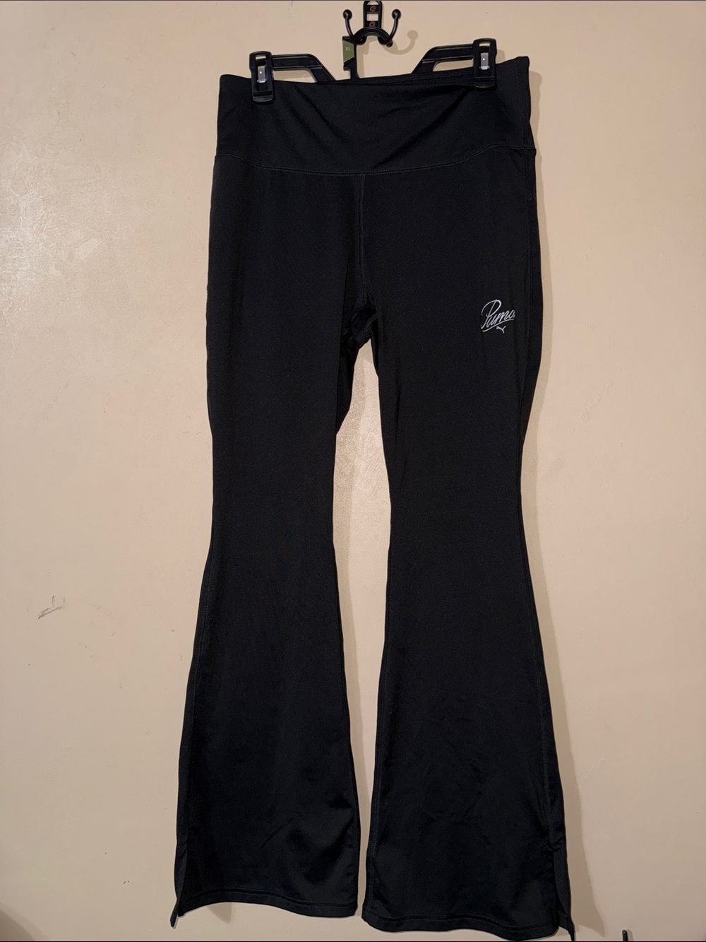 Puma Black Flare Leggings with Logo